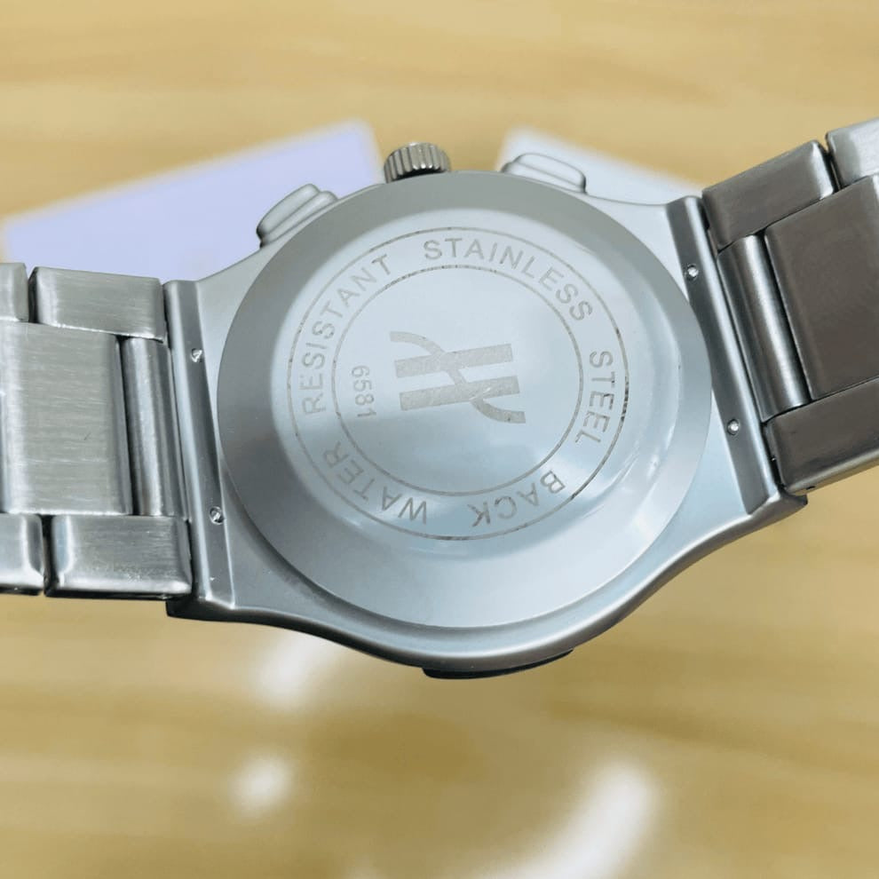 HB Premium Watch - Luxury Diamond Cut Chain - Silver Dial