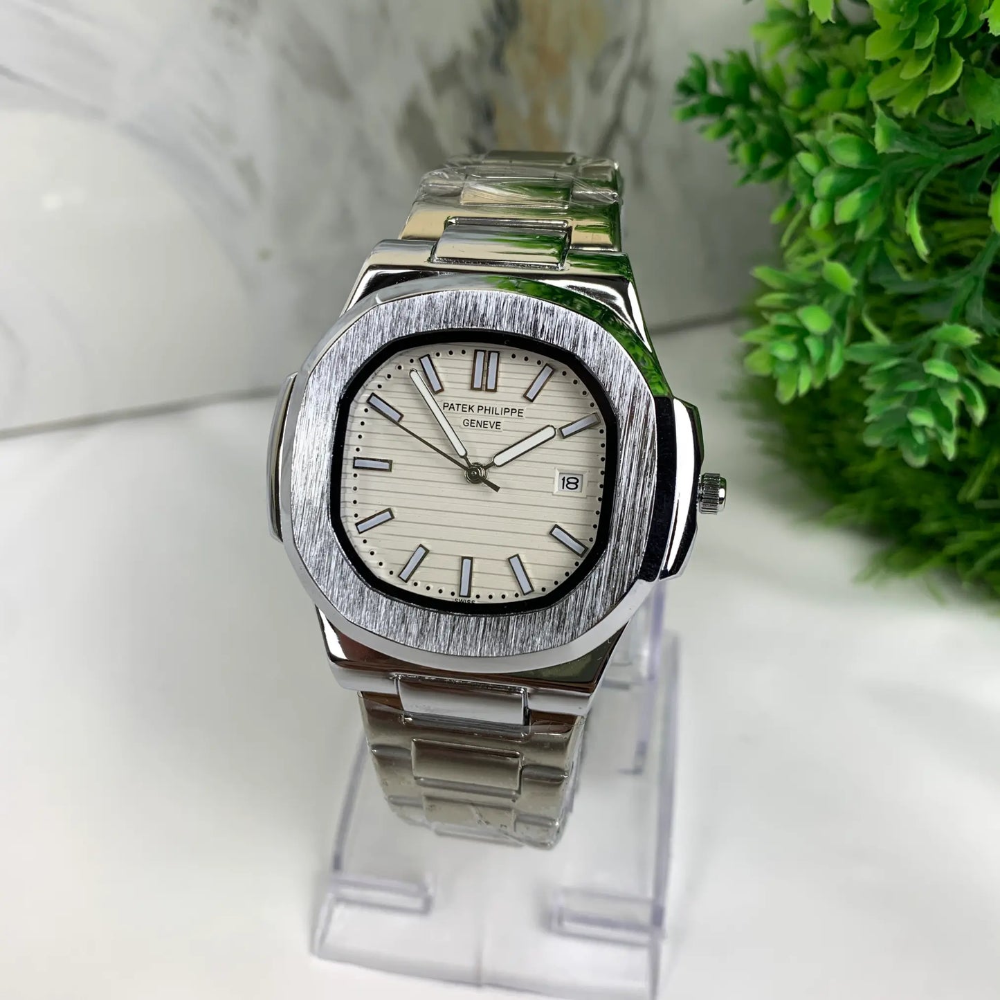 PP Nautilas White Dial