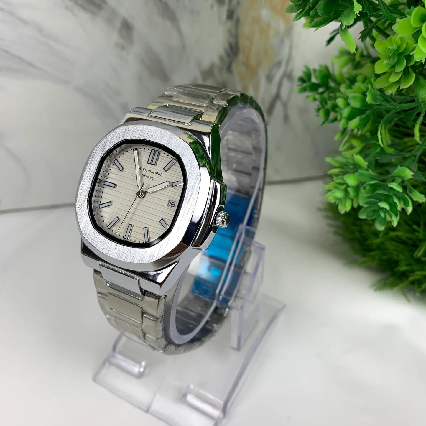 PP Nautilas White Dial