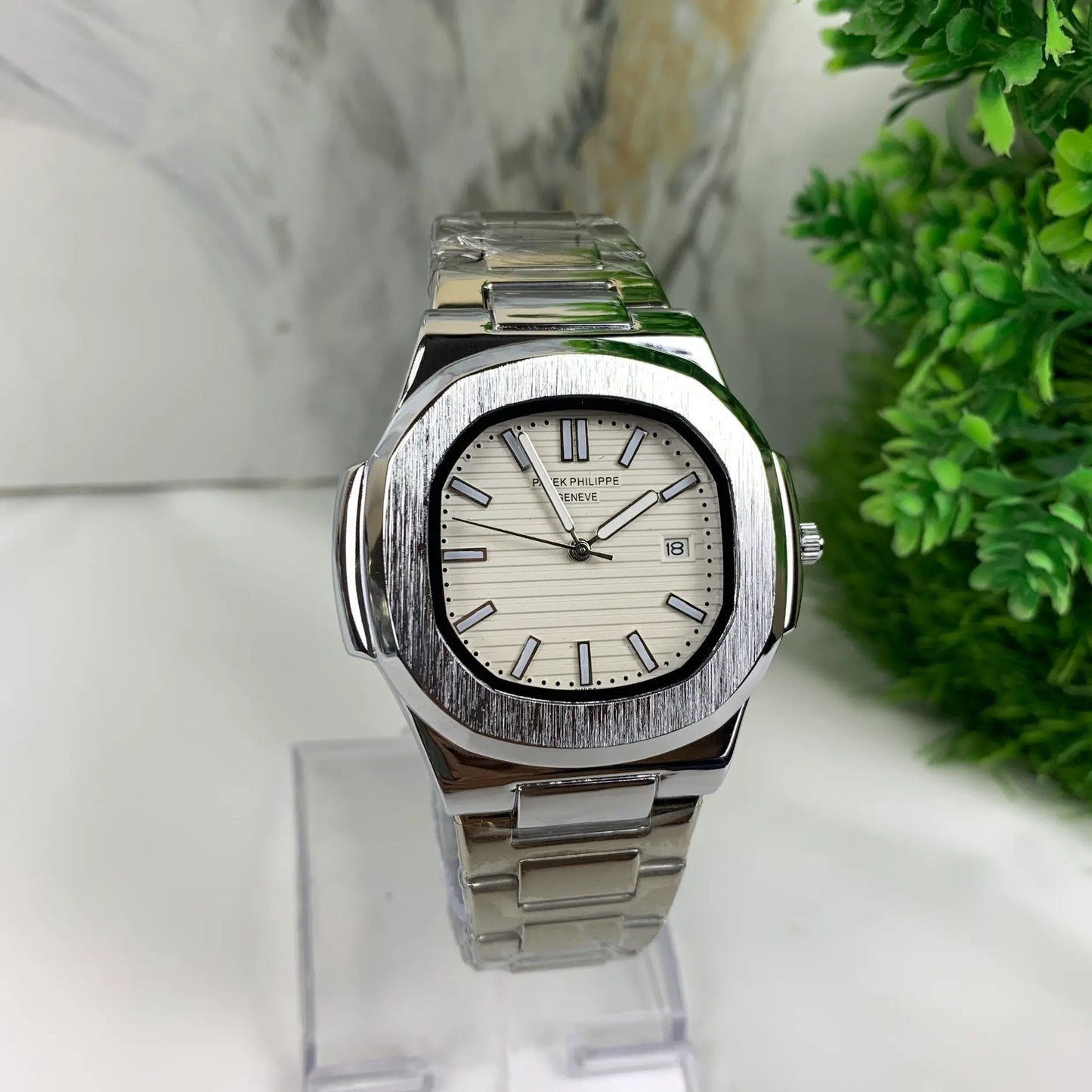 PP Nautilas White Dial