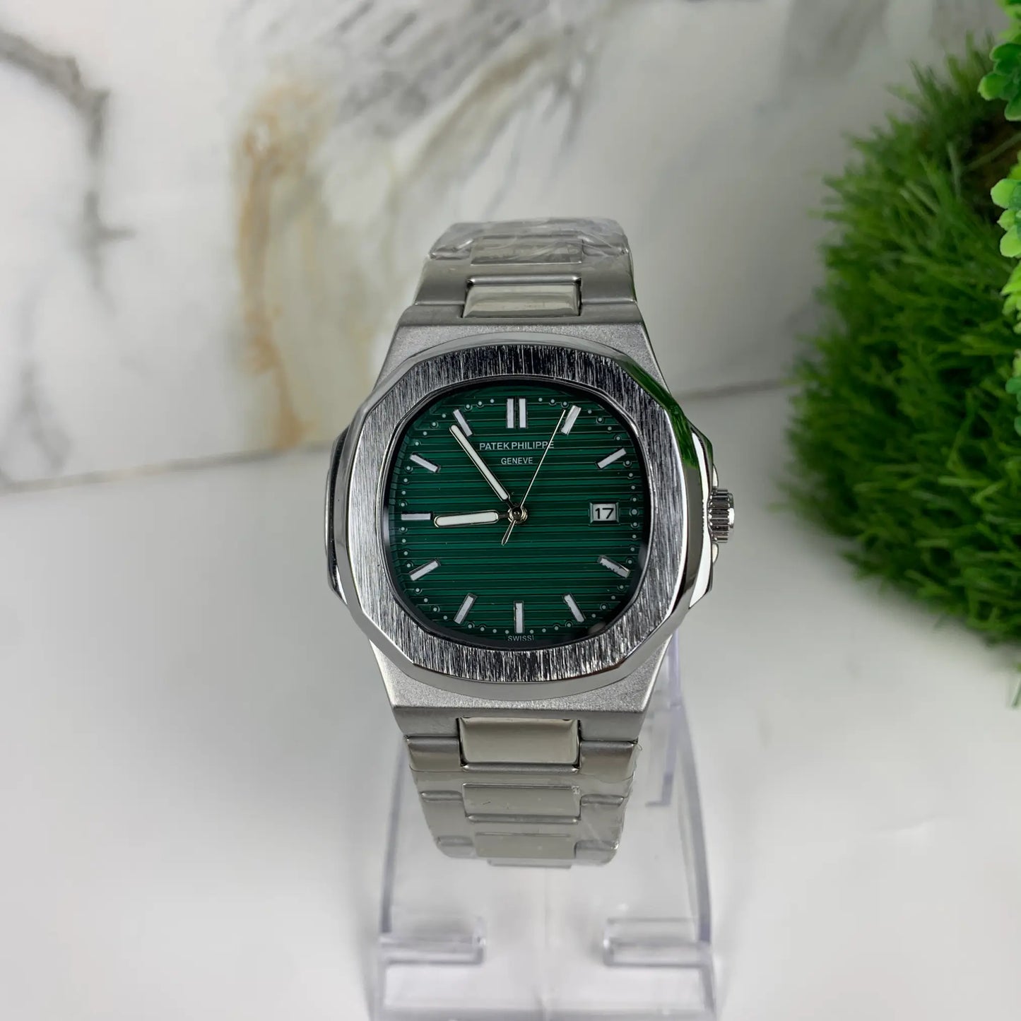 PP Nautilas Green Dial